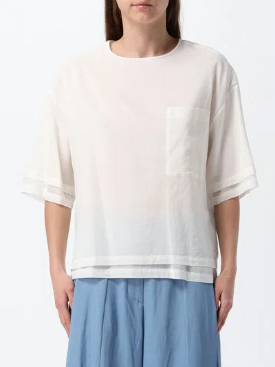 Tela Top Woman In Neutral