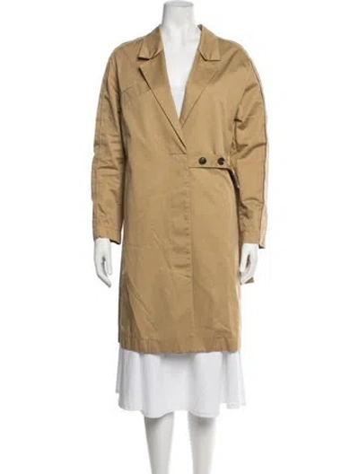 Pre-owned Tela Trench Coat In Neutrals