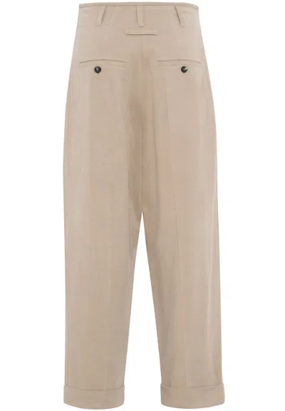 Tela Trousers  Cotton In Neutral