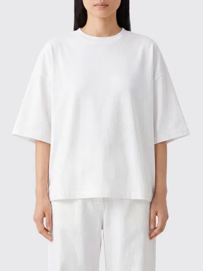 Tela T-shirt Woman Color White In Black