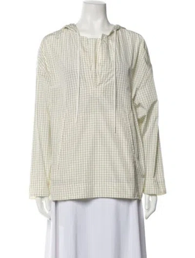 Pre-owned Tela Tweed Pattern Evening Jacket In White