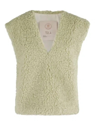 Tela V-neck Vest In Green