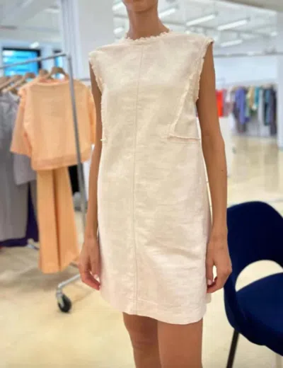 Tela Valentina Denim Dress In Apricot In Neutral