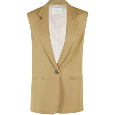 Tela Waistcoats In Beige