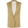 Tela Noto Button-closure Gilet With Front Pockets In Multicolor