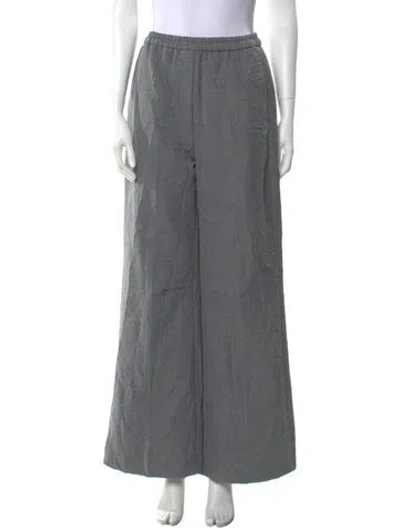 Pre-owned Tela Wide Leg Pants In Gray