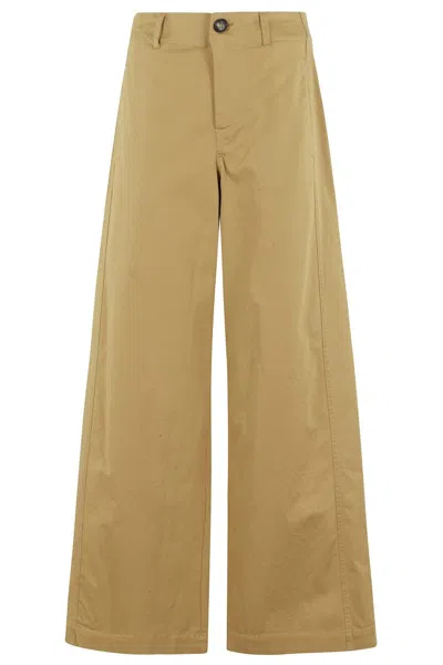 TELA WIDE-LEG PANTS WITH ANGLED FRONT POCKETS