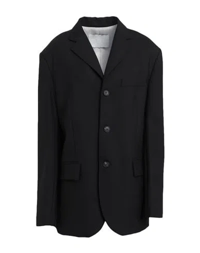 Tela Woman Blazer Black Size 8 Polyester, Virgin Wool, Elastane