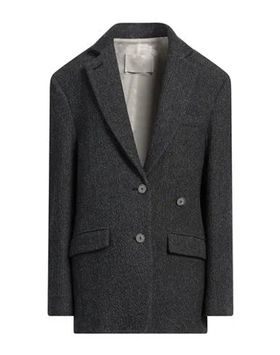 Tela Woman Blazer Black Size 6 Wool, Polyamide