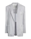 Tela Woman Blazer Light Grey Size 8 Cotton In Grey
