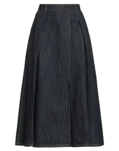 Tela Woman Denim Skirt Blue Size M Cotton