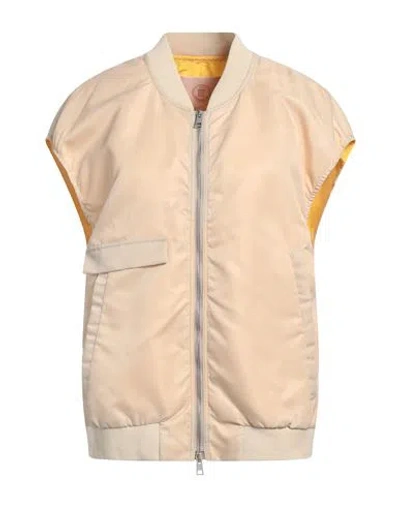 Tela Woman Jacket Beige Size L Polyamide, Polyester