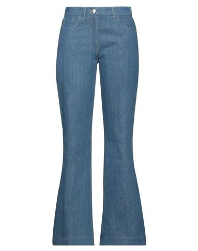 Tela Woman Denim Pants Blue Size 8 Cotton