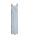 Tela Woman Maxi Dress Light Grey Size 8 Polyester In Grey