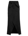 Tela Woman Maxi Skirt Black Size 8 Cotton, Elastane