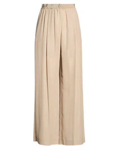Tela Woman Pants Beige Size 10 Cupro, Tencel In Pink