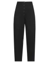 Tela Woman Pants Black Size 10 Cotton, Elastane In Black
