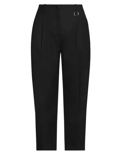 Tela Woman Pants Black Size 10 Polyester, Virgin Wool, Elastane