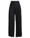 Tela Woman Pants Black Size 4 Polyester, Virgin Wool, Elastane In Black