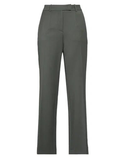 Tela Woman Pants Dark Green Size 8 Polyester, Lambswool, Elastane