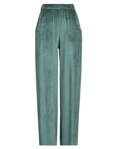 Tela Woman Pants Dark Green Size 8 Viscose