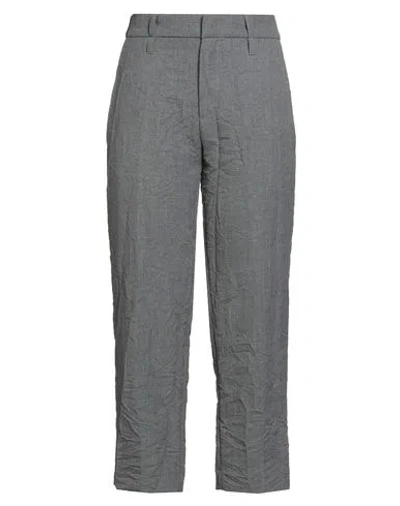 Tela Woman Pants Grey Size 10 Polyester, Viscose, Polyamide In Gray
