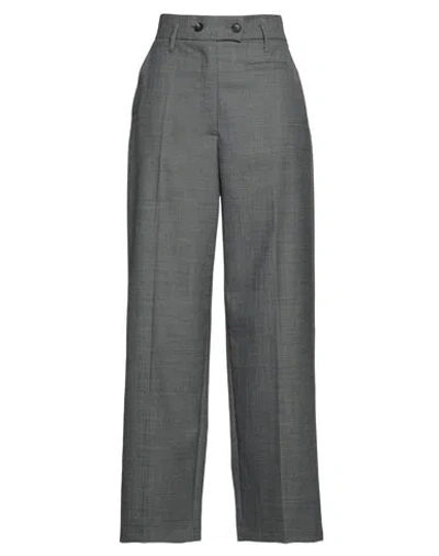 Tela Woman Pants Grey Size 4 Polyester, Virgin Wool, Elastane
