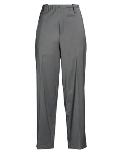 Tela Woman Pants Grey Size 6 Polyester, Virgin Wool, Elastane In Gray