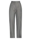 Tela Woman Pants Lead Size 8 Viscose, Virgin Wool In Grey