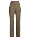 Tela Woman Pants Military Green Size 10 Polyester, Virgin Wool, Elastane