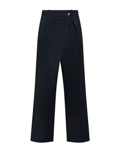 Tela Woman Pants Navy Size 4 Polyester, Virgin Wool, Elastane In Blue