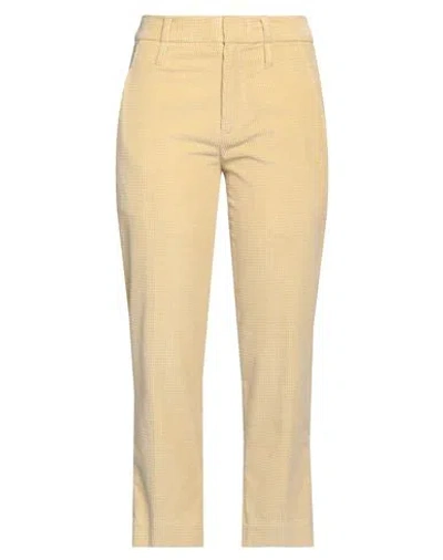 Tela Woman Pants Sand Size 10 Cotton In Beige