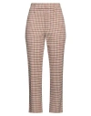 Tela Woman Pants Sand Size 10 Polyester, Viscose, Virgin Wool, Cotton, Elastane In Beige