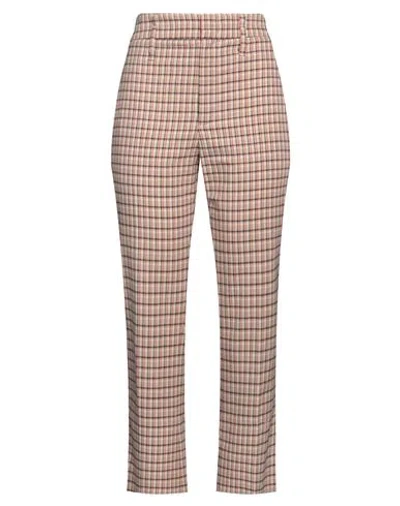 Tela Woman Pants Sand Size 10 Polyester, Viscose, Virgin Wool, Cotton, Elastane In Beige