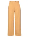 Tela Woman Pants Sand Size 10 Viscose, Linen, Elastane In Beige