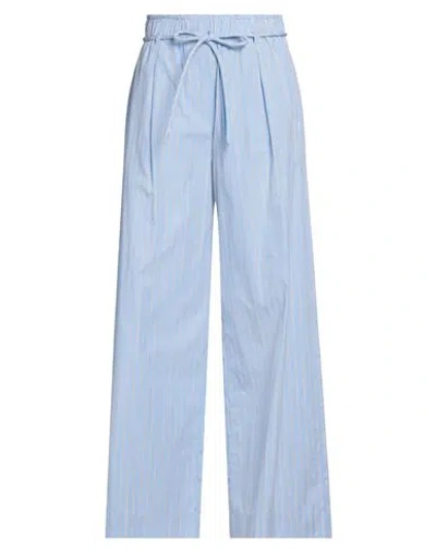 Tela Woman Pants Sky Blue Size 10 Cotton