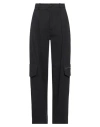 Tela Woman Pants Charcoal Size 10 Cotton, Elastane In Grey