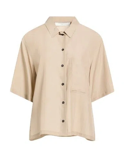 Tela Woman Shirt Beige Size 8 Cupro, Tencel In Neutral