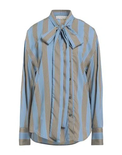 Tela Woman Shirt Slate Blue Size 6 Viscose, Polyamide