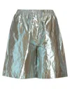 Tela Woman Shorts & Bermuda Shorts Turquoise Size 6 Cotton, Polyester In Blue