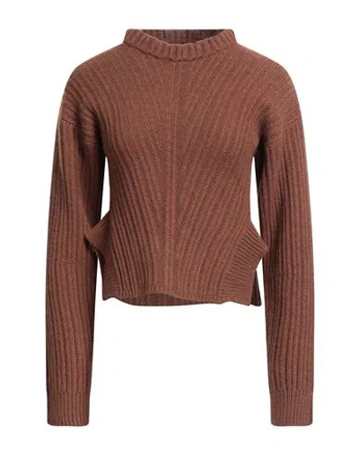 Tela Woman Sweater Brown Size Xs Wool, Cashmere
