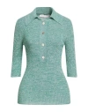 Tela Woman Sweater Green Size S Cotton In Green