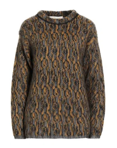 Tela Woman Sweater Grey Size Xs Wool, Polyamide, Acrylic In Gray