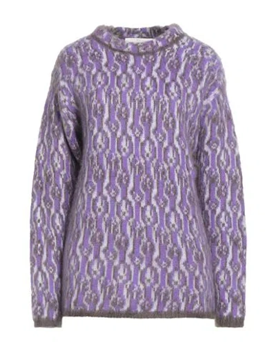 Tela Woman Sweater Purple Size Xs Wool, Polyamide, Acrylic