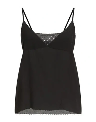 Tela Woman Top Black Size Xs Silk