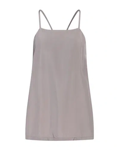 Tela Woman Top Grey Size 8 Viscose In Gray