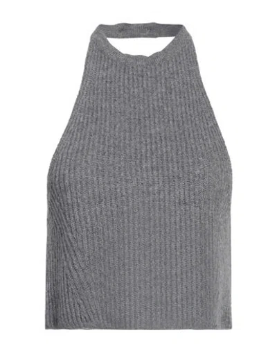 Tela Woman Top Grey Size S Wool