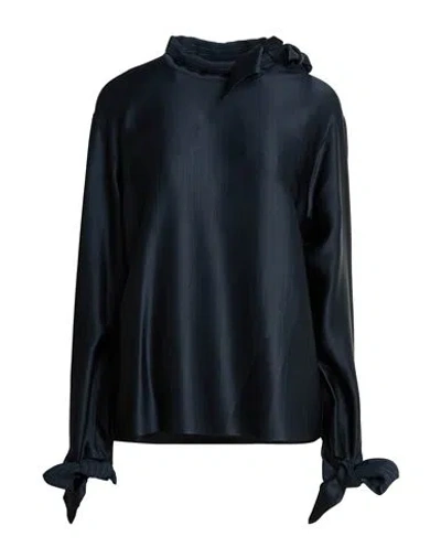 Tela Woman Top Midnight Blue Size 6 Acetate, Viscose, Polyester