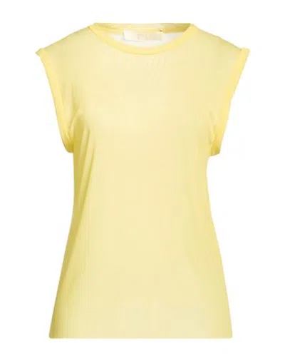 Tela Woman Top Yellow Size M Polyamide, Elastane