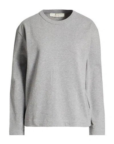Tela Woman T-shirt Grey Size S Cotton In Gray